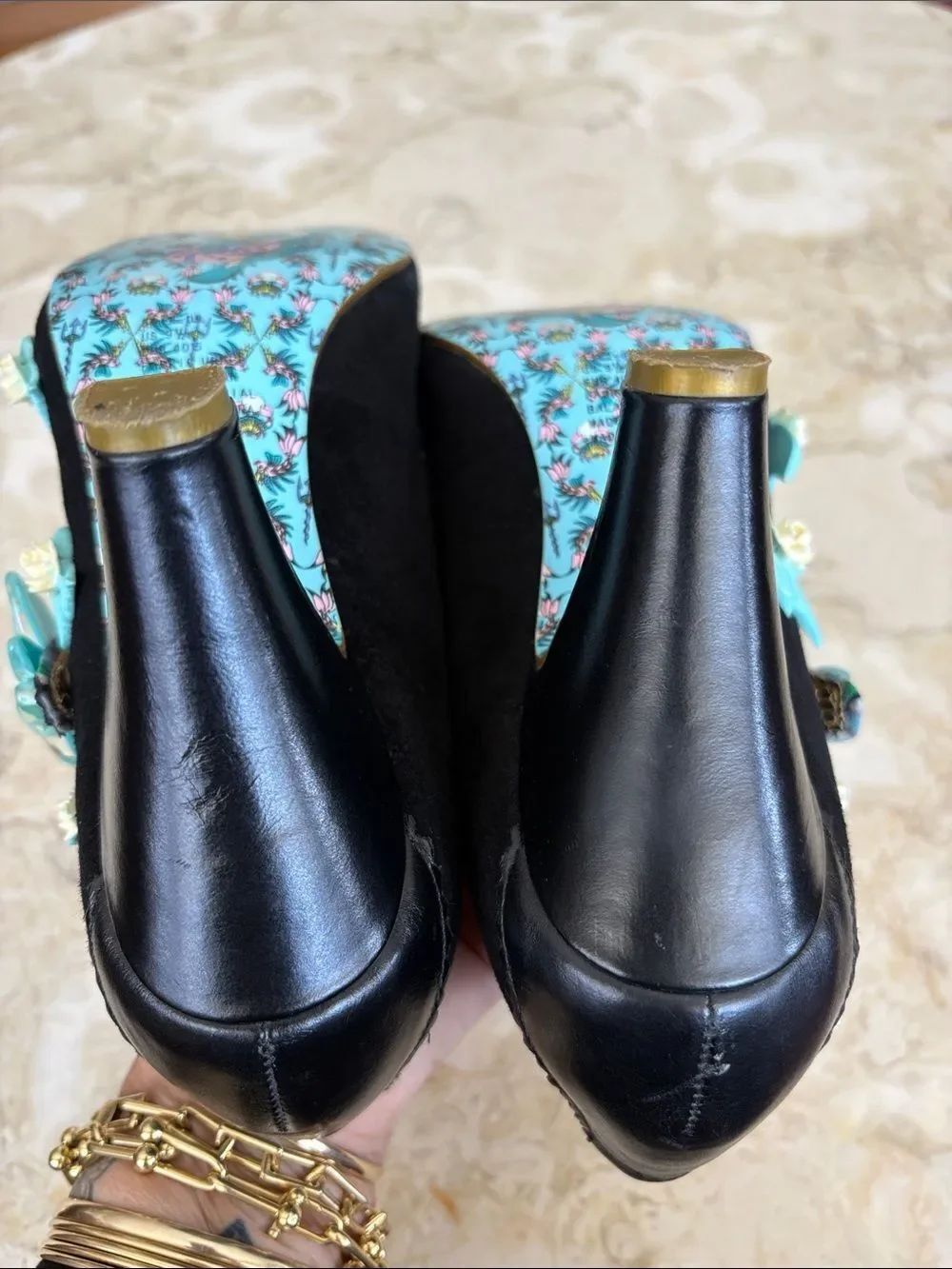 Irregular Choice “Fresh Cut Grass” Mary Jane Retro Heels - Picture 13 of 15